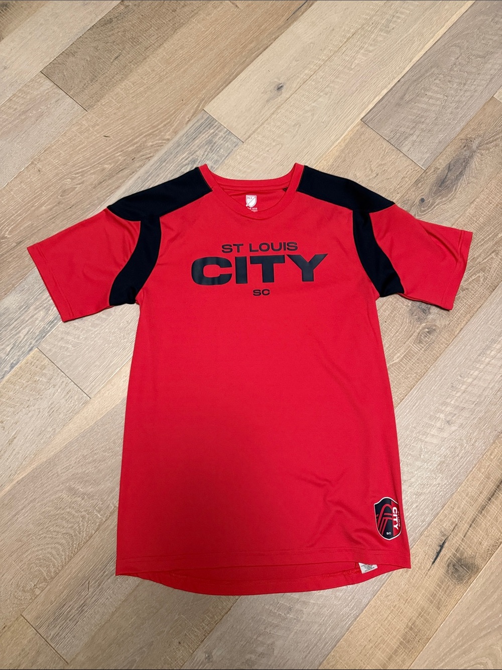 St. Louis City Kids' Red Short Sleeve Team Tee